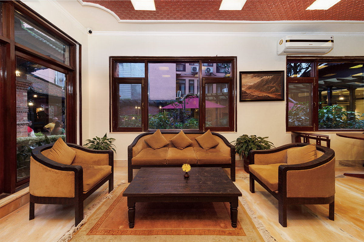 Image of Marshyangdi Hotel lobby area